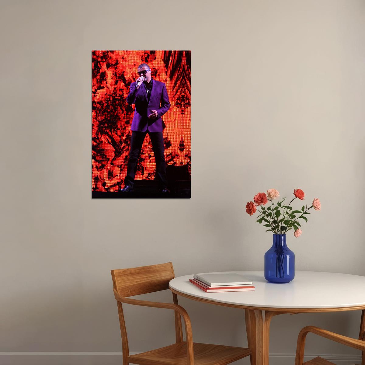 George Michael Singing Vocalist Poster Wall Art Print Home Wall Decor - xonomax