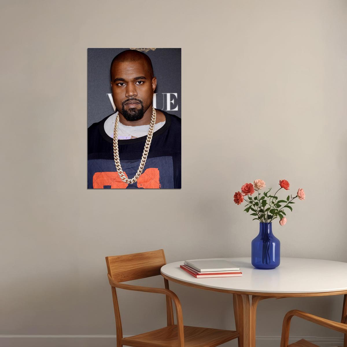 Kanye West Hip Hop Rap Music Singer Songwriter Poster Wall Art Print Home Wall Decor - xonomax