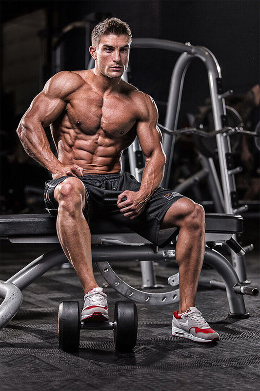 Steve Cook Bodybuilding Fitness Stronger Hardest Poster Wall Art Print Home Wall Decor - xonomax
