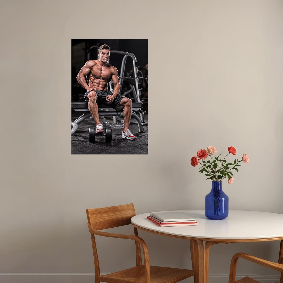 Steve Cook Bodybuilding Fitness Stronger Hardest Poster Wall Art Print Home Wall Decor - xonomax