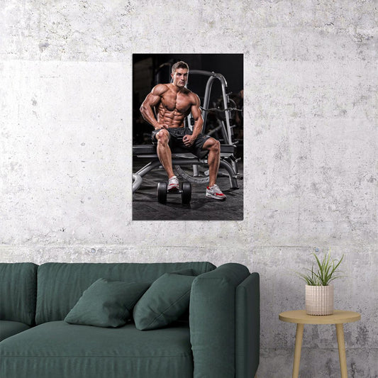 Steve Cook Bodybuilding Fitness Stronger Hardest Poster Wall Art Print Home Wall Decor - xonomax