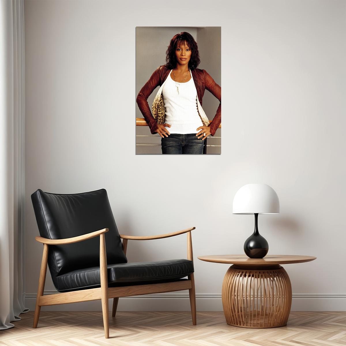 Whitney Houston Composer Actor Poster Wall Art Print Home Wall Decor - xonomax