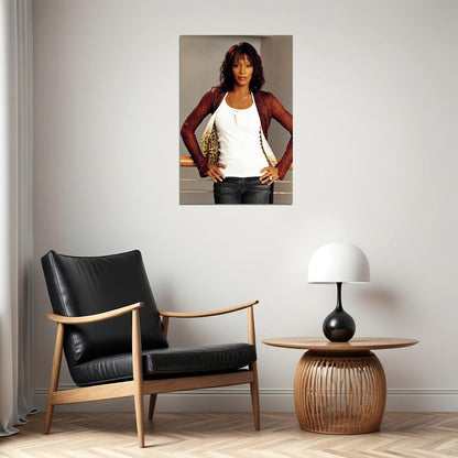 Whitney Houston Composer Actor Poster Wall Art Print Home Wall Decor - xonomax