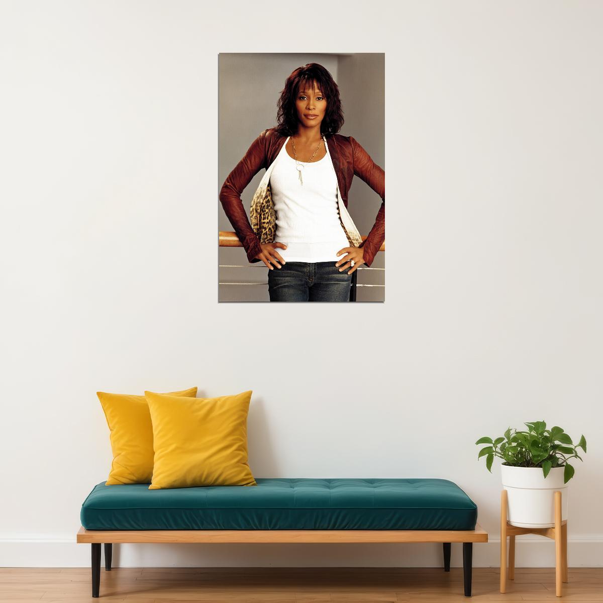Whitney Houston Composer Actor Poster Wall Art Print Home Wall Decor - xonomax
