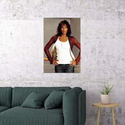 Whitney Houston Composer Actor Poster Wall Art Print Home Wall Decor - xonomax