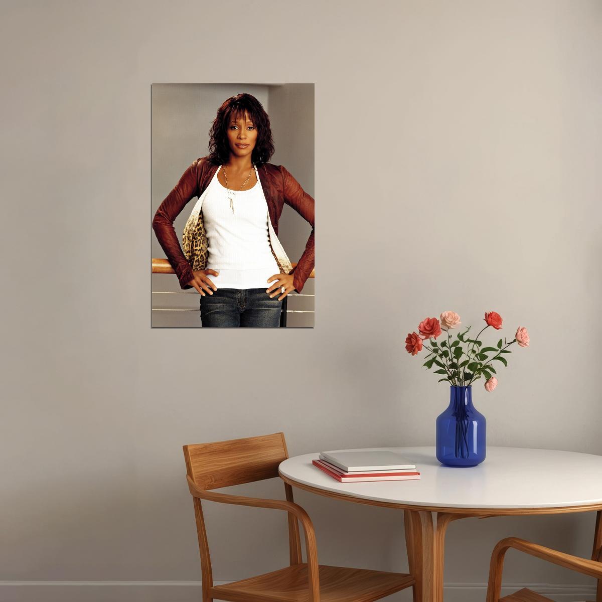 Whitney Houston Composer Actor Poster Wall Art Print Home Wall Decor - xonomax