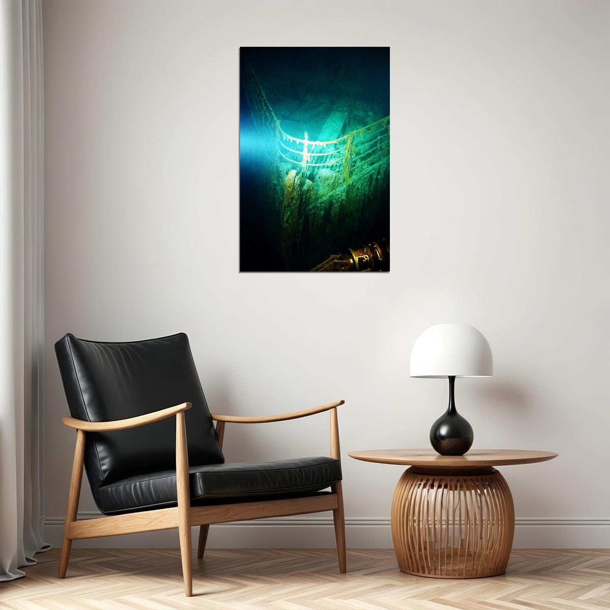 Bow Of Shipwrecked Titanic Cruise Ship Poster Wall Art Print Home Wall Decor - xonomax