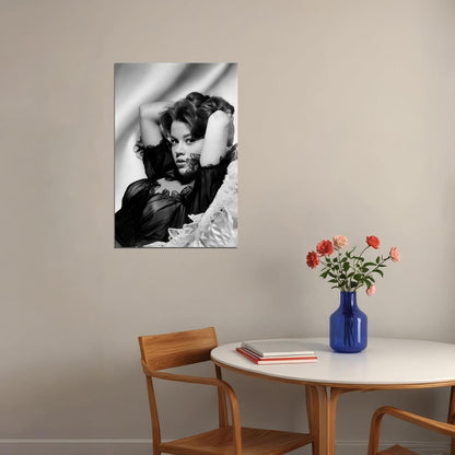 Jane Fonda Poses In Bed Hands On Head Poster Wall Art Print Home Wall Decor - xonomax