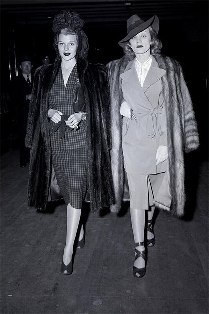 Rita Hayworth And Marlene Dietrich Poster Wall Art Print Home Wall Decor