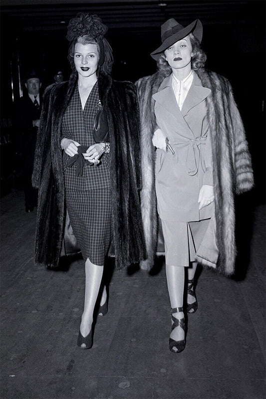 Rita Hayworth And Marlene Dietrich Poster Wall Art Print Home Wall Decor