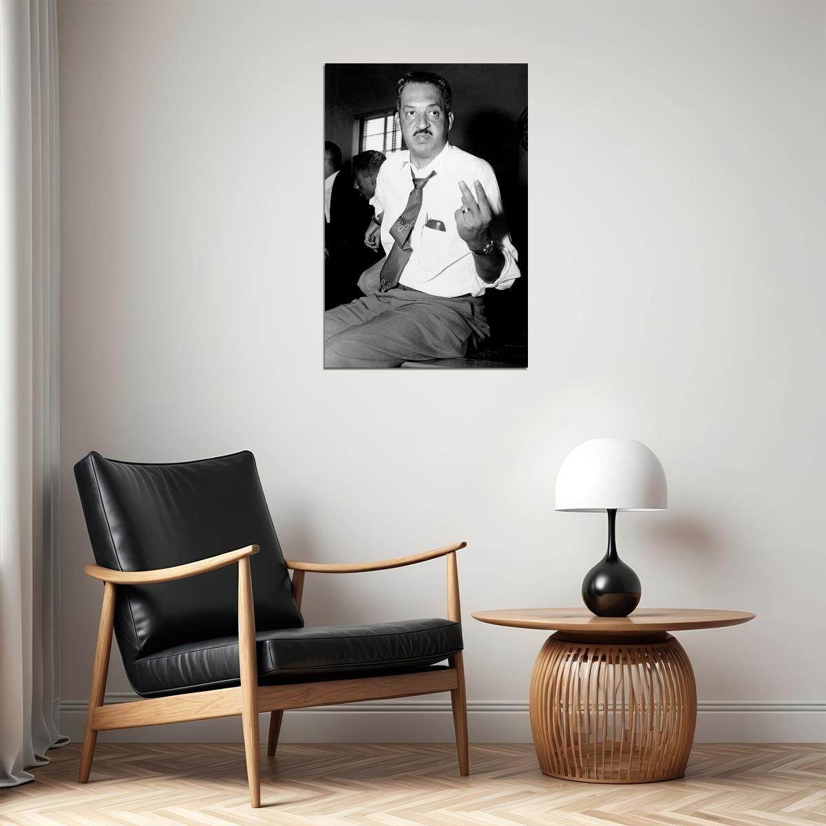 Thurgood Marshall At Naacp Meeting Poster Wall Art Print Home Wall Decor - xonomax