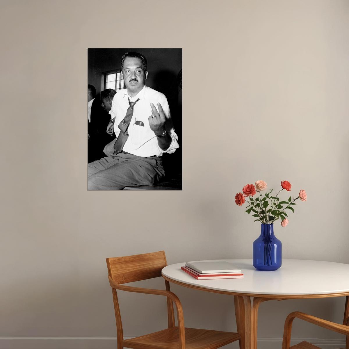 Thurgood Marshall At Naacp Meeting Poster Wall Art Print Home Wall Decor - xonomax