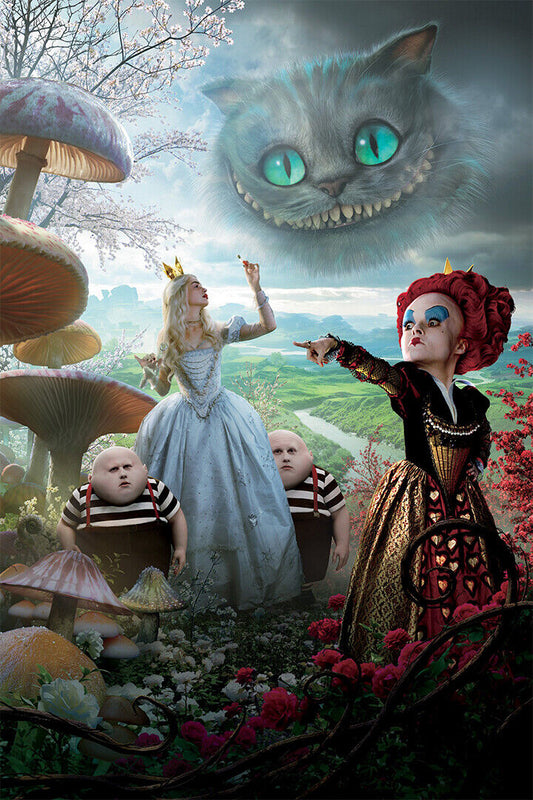 Alice In Wonderland Movie Fantasy Poster Wall Art Print Home Wall Decor - xonomax