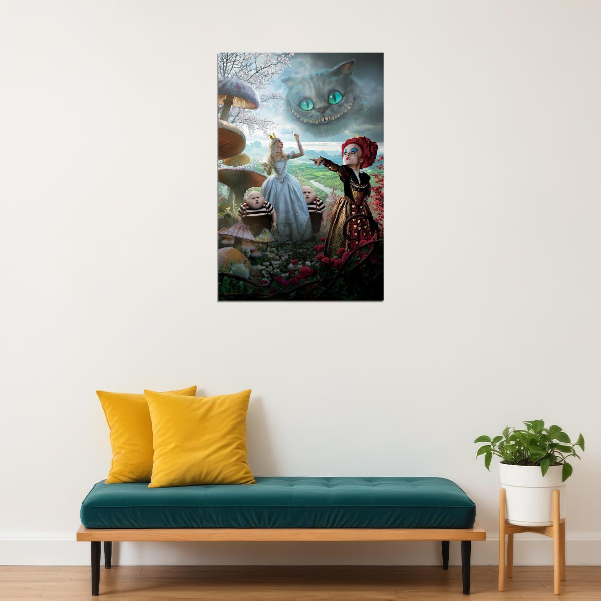 Alice In Wonderland Movie Fantasy Poster Wall Art Print Home Wall Decor - xonomax