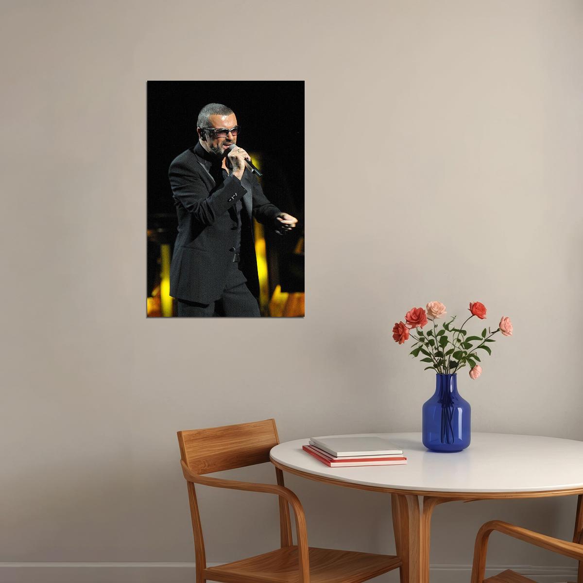 George Michael Singing Music Producer Poster Wall Art Print Home Wall Decor - xonomax