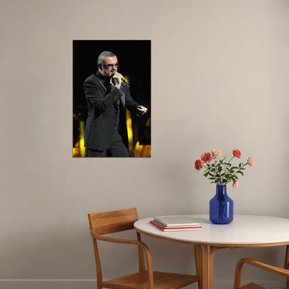 George Michael Singing Music Producer Poster Wall Art Print Home Wall Decor - xonomax