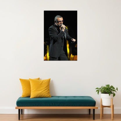 George Michael Singing Music Producer Poster Wall Art Print Home Wall Decor - xonomax