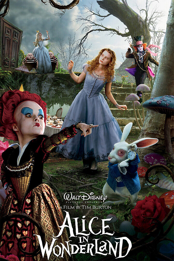 Alice In Wonderland Movie Fantasy Poster Wall Art Print Home Wall Decor - xonomax