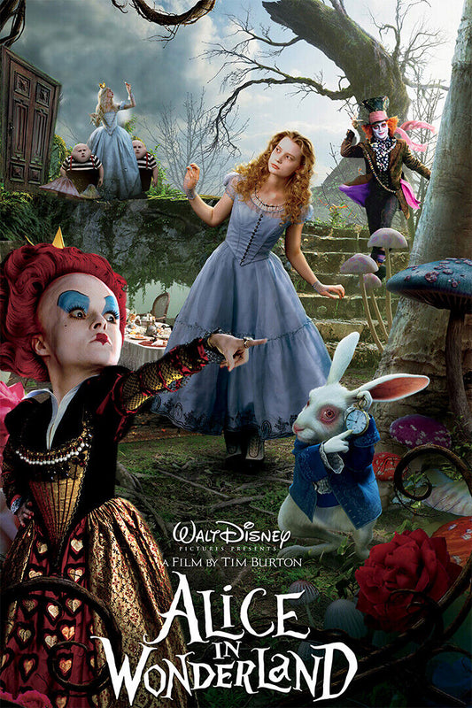 Alice In Wonderland Movie Fantasy Poster Wall Art Print Home Wall Decor - xonomax