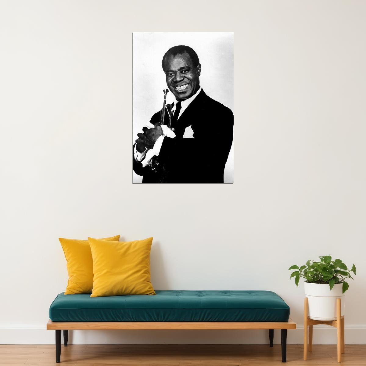 Louis Armstrong Concert Poster Wall Art Print Home Wall Decor - xonomax