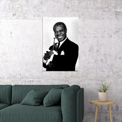 Louis Armstrong Concert Poster Wall Art Print Home Wall Decor - xonomax
