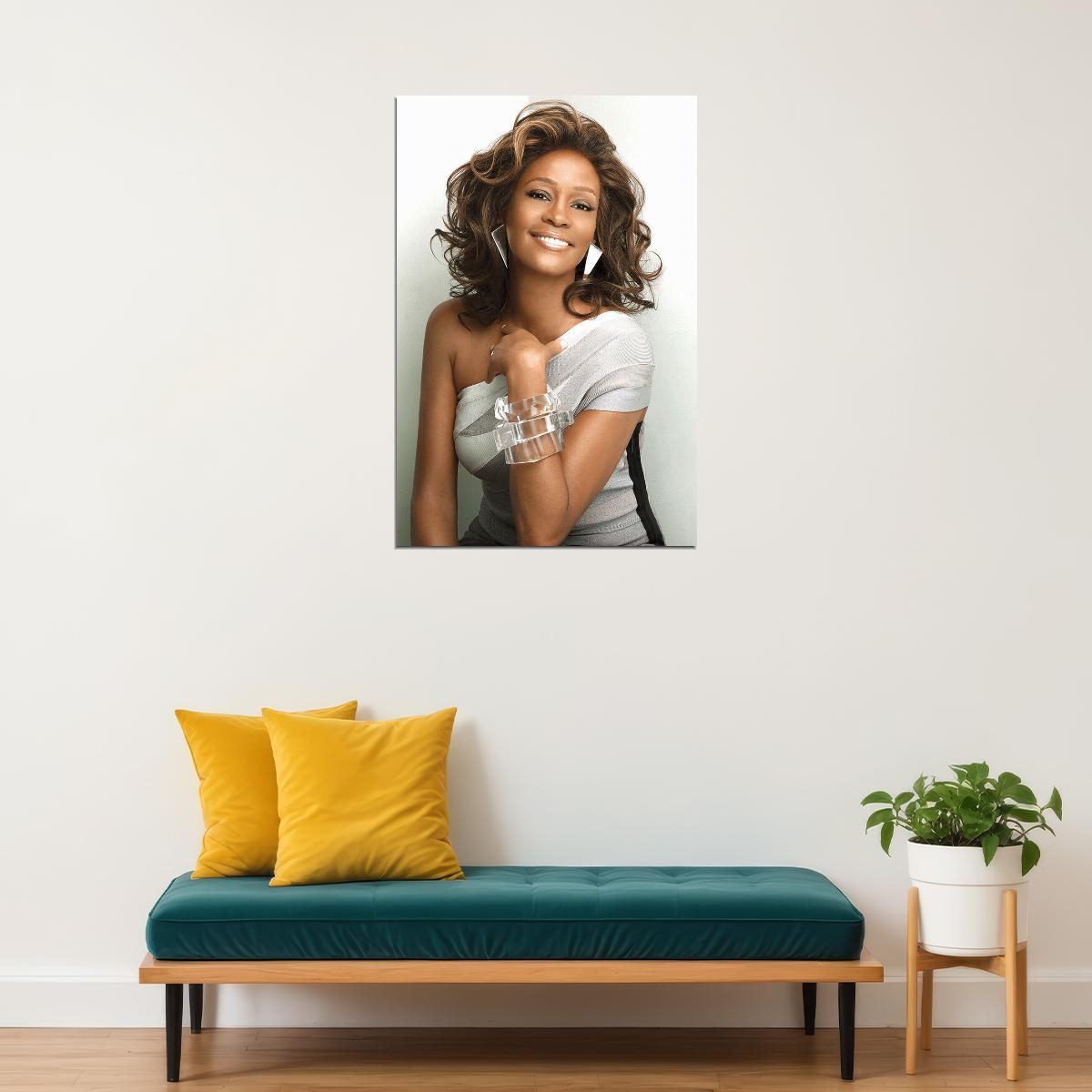 Whitney Houston Singer Musician Artist Poster Wall Art Print Home Wall Decor - xonomax
