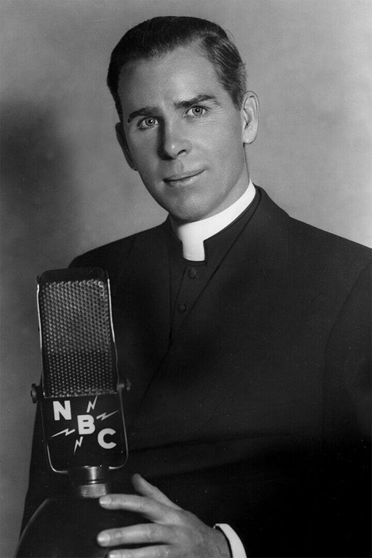 Portrait Of Bishop Fulton Sheen Poster Wall Art Print Home Wall Decor - xonomax