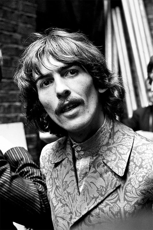 George Harrison Smiling British Musician Poster Wall Art Print Home Wall Decor - xonomax