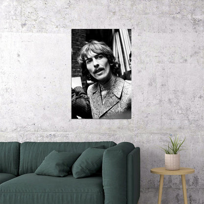 George Harrison Smiling British Musician Poster Wall Art Print Home Wall Decor - xonomax