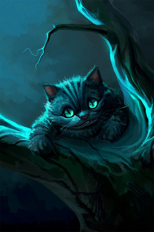Cheshire Cat Alice In Wonderland Animation Movie Poster Wall Art Print Home Wall Decor - xonomax