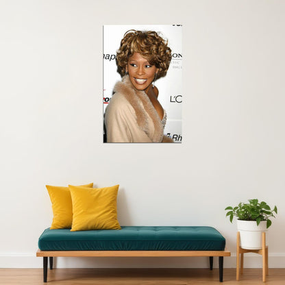 Whitney Houston Singer Musician Artist Poster Wall Art Print Home Wall Decor - xonomax