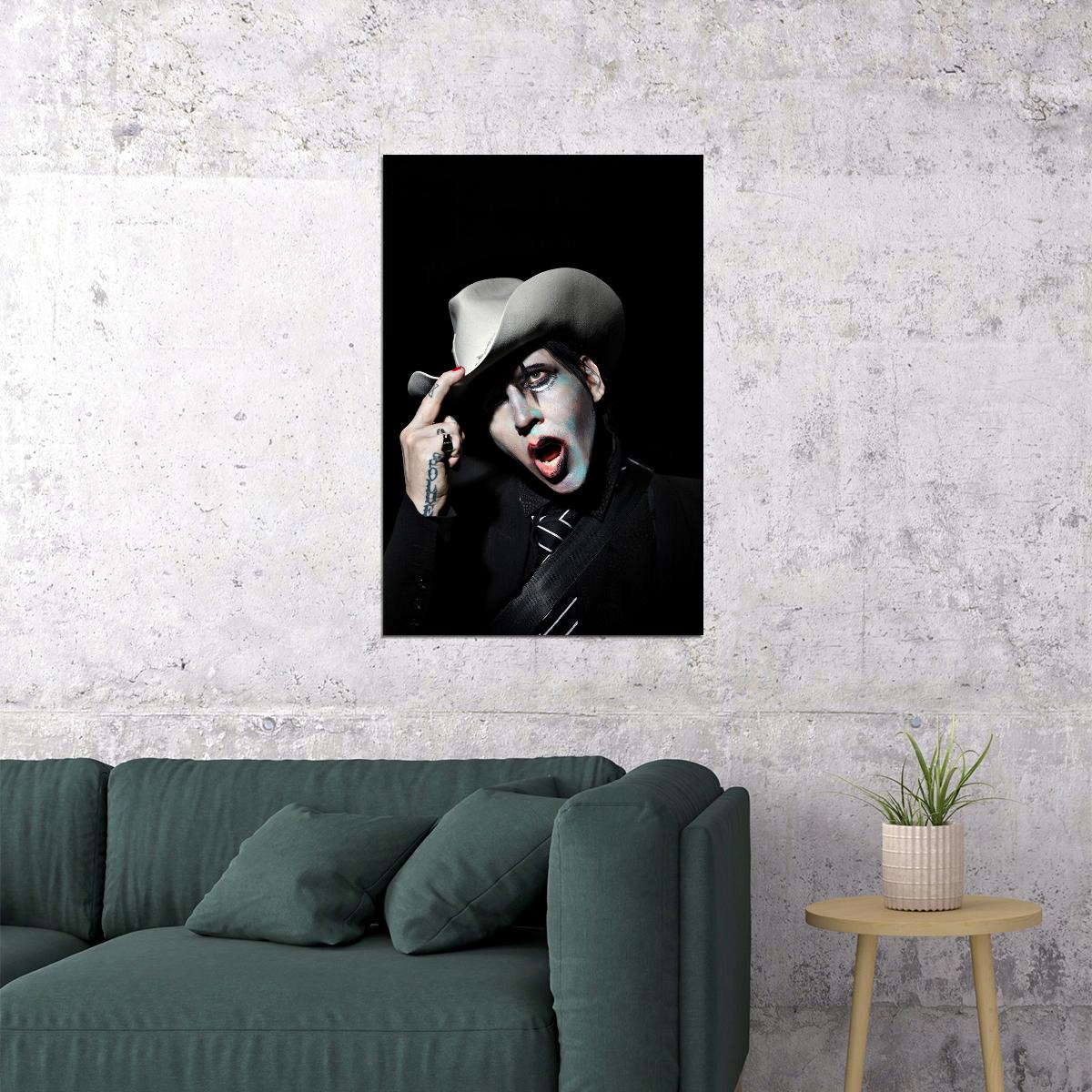 Marilyn Manson Singer Actress Poster Wall Art Print Home Wall Decor - xonomax