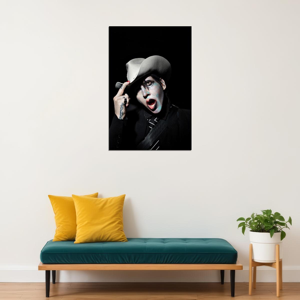 Marilyn Manson Singer Actress Poster Wall Art Print Home Wall Decor - xonomax