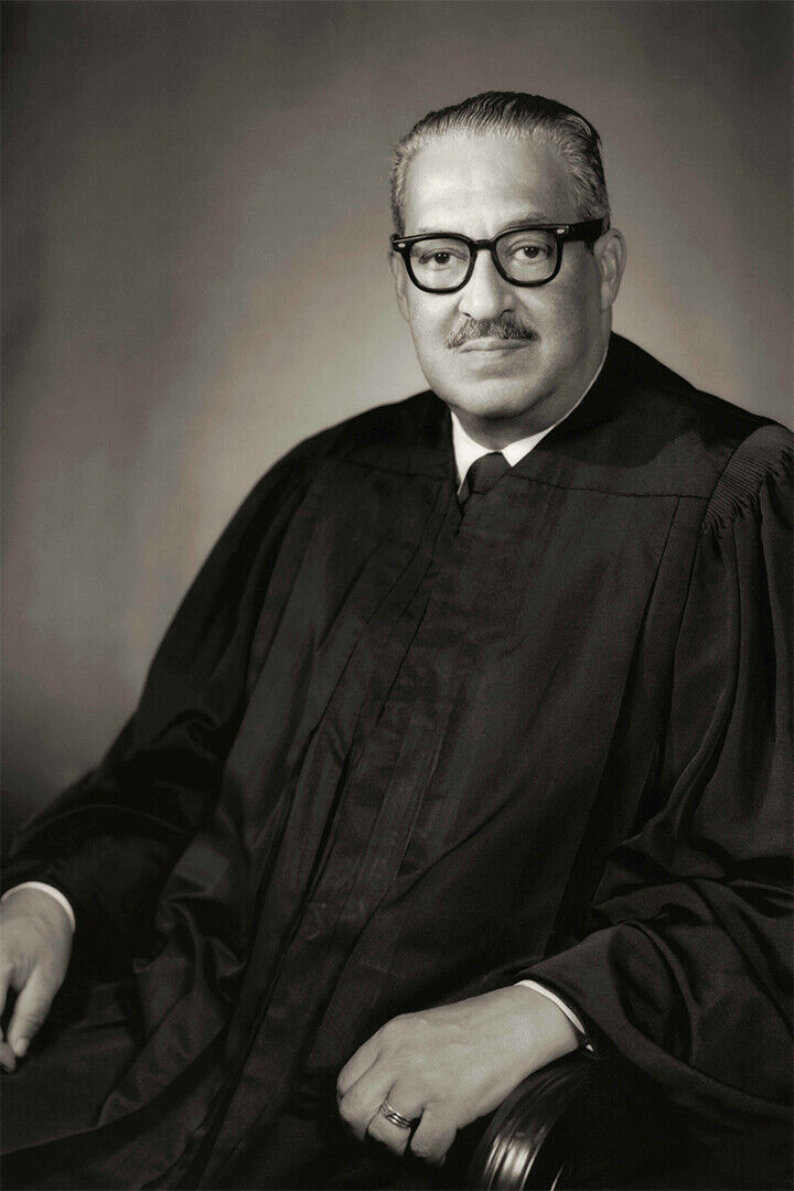 Supreme Court Justice Thurgood Marshall Poster Wall Art Print Home Wall Decor - xonomax