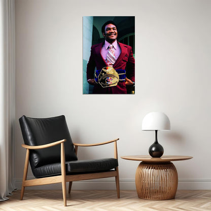 George Foreman With World Title Poster Wall Art Print Home Wall Decor - xonomax
