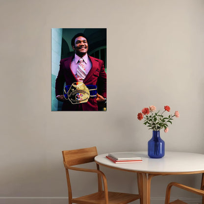 George Foreman With World Title Poster Wall Art Print Home Wall Decor - xonomax
