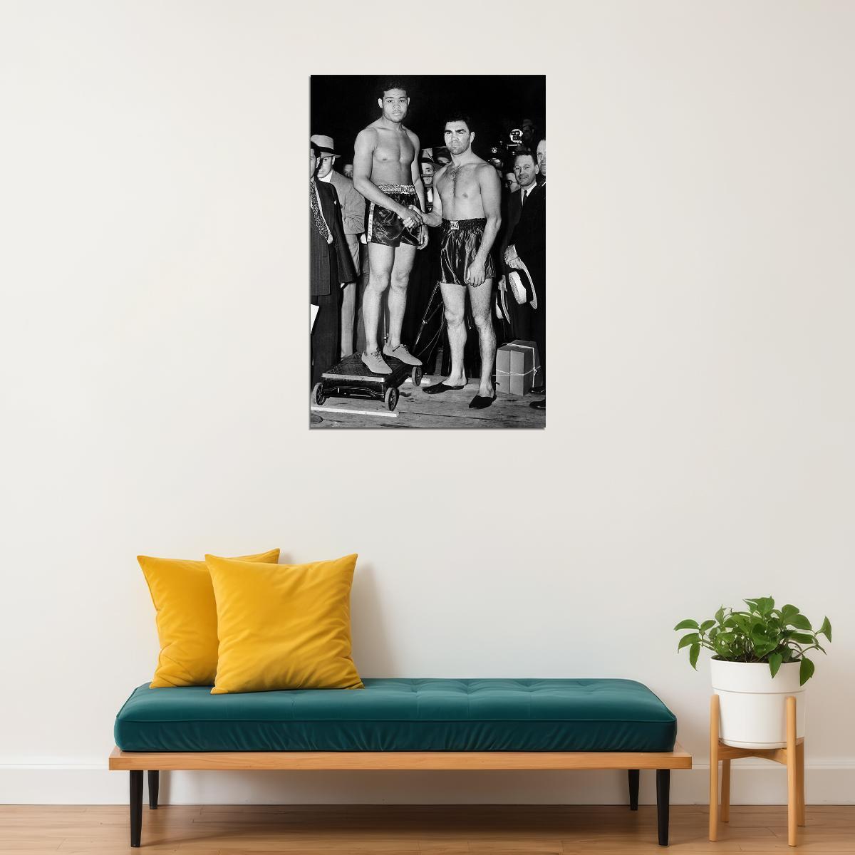 Max Schmeling And Joe Louis Talk Sport Poster Wall Art Print Home Wall Decor - xonomax