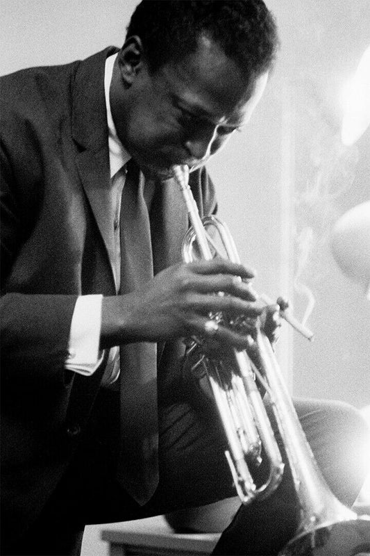 Miles Davis Playing Trumpet Composer Poster Wall Art Print Home Wall Decor - xonomax