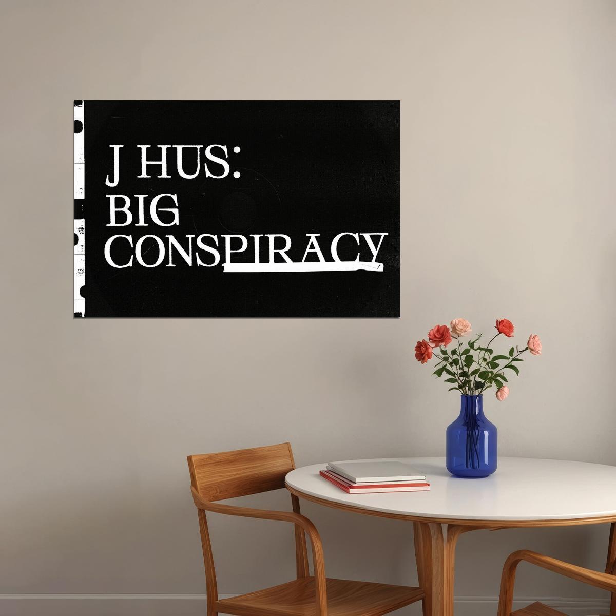 J Hus Rapper Big Conspiracy Music Album Poster Wall Art Print Home Wall Decor - xonomax