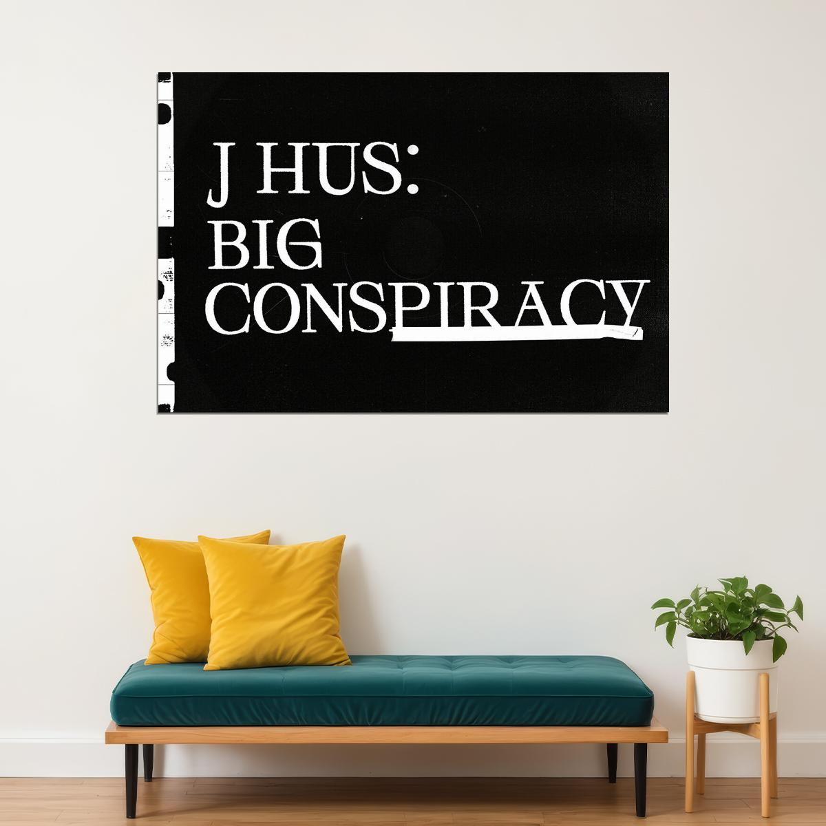 J Hus Rapper Big Conspiracy Music Album Poster Wall Art Print Home Wall Decor - xonomax