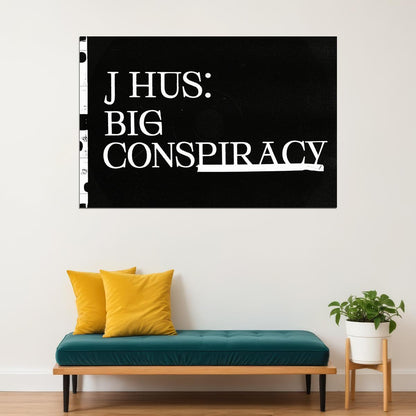 J Hus Rapper Big Conspiracy Music Album Poster Wall Art Print Home Wall Decor - xonomax