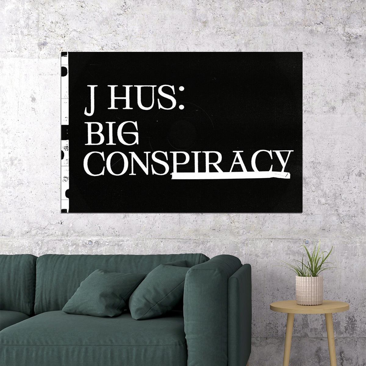 J Hus Rapper Big Conspiracy Music Album Poster Wall Art Print Home Wall Decor - xonomax