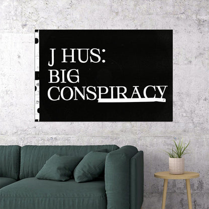J Hus Rapper Big Conspiracy Music Album Poster Wall Art Print Home Wall Decor - xonomax