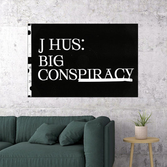 J Hus Rapper Big Conspiracy Music Album Poster Wall Art Print Home Wall Decor - xonomax