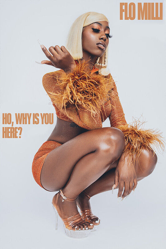Flo Milli Ho Why Is You Here? Music Album Poster Wall Art Print Home Wall Decor - xonomax