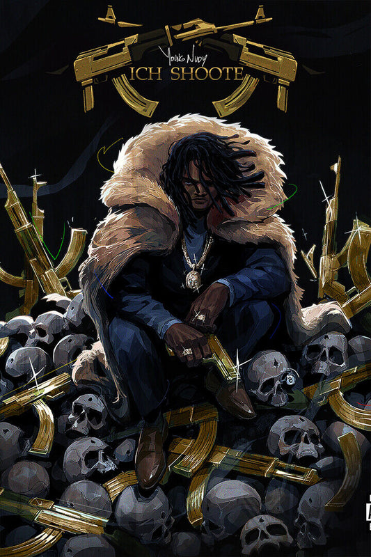 Young Nudy Songwriter Rich Shooter Music Album Poster Wall Art Print Home Wall Decor