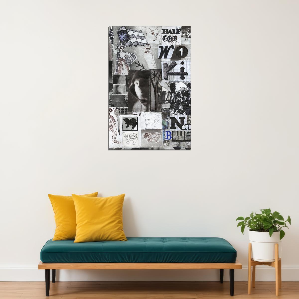 Wiki Half God Music Album Record Producer Poster Wall Art Print Home Wall Decor - xonomax