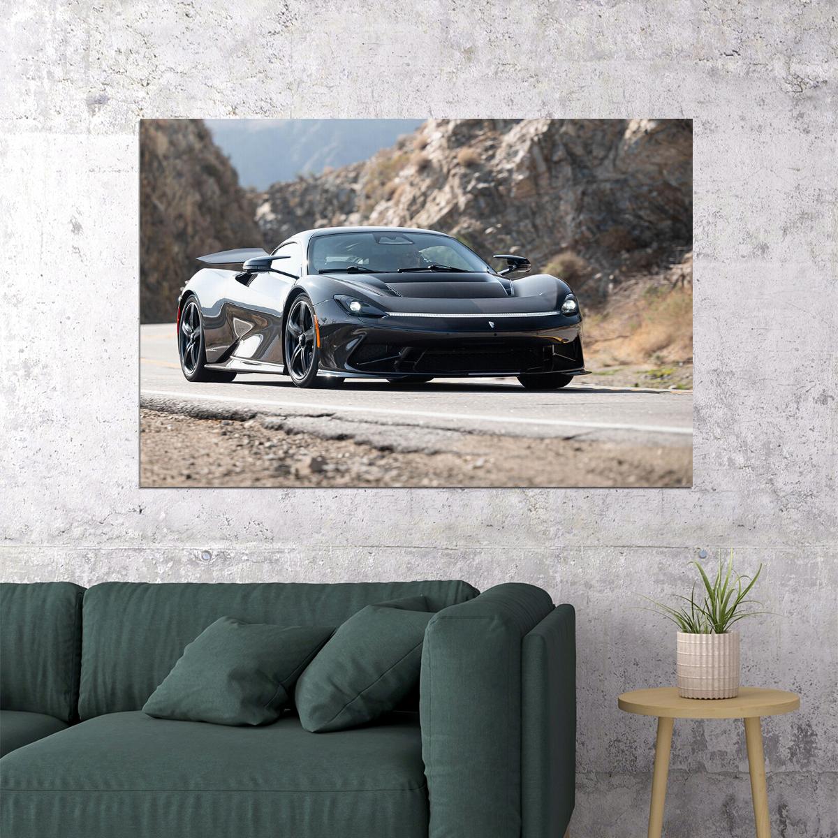 Pininfarina Battista On Road Driving Performance Poster Wall Art Print Home Wall Decor