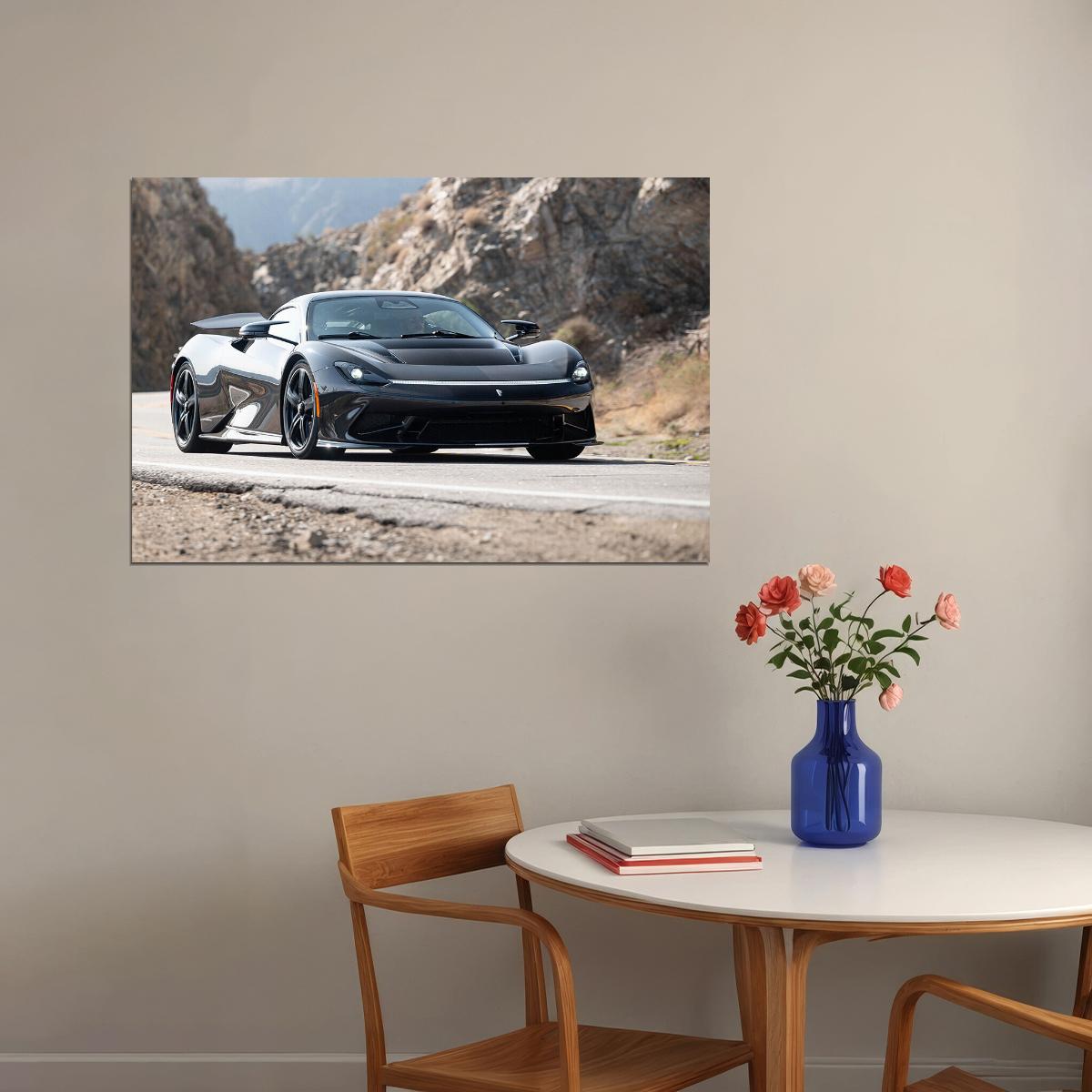 Pininfarina Battista On Road Driving Performance Poster Wall Art Print Home Wall Decor