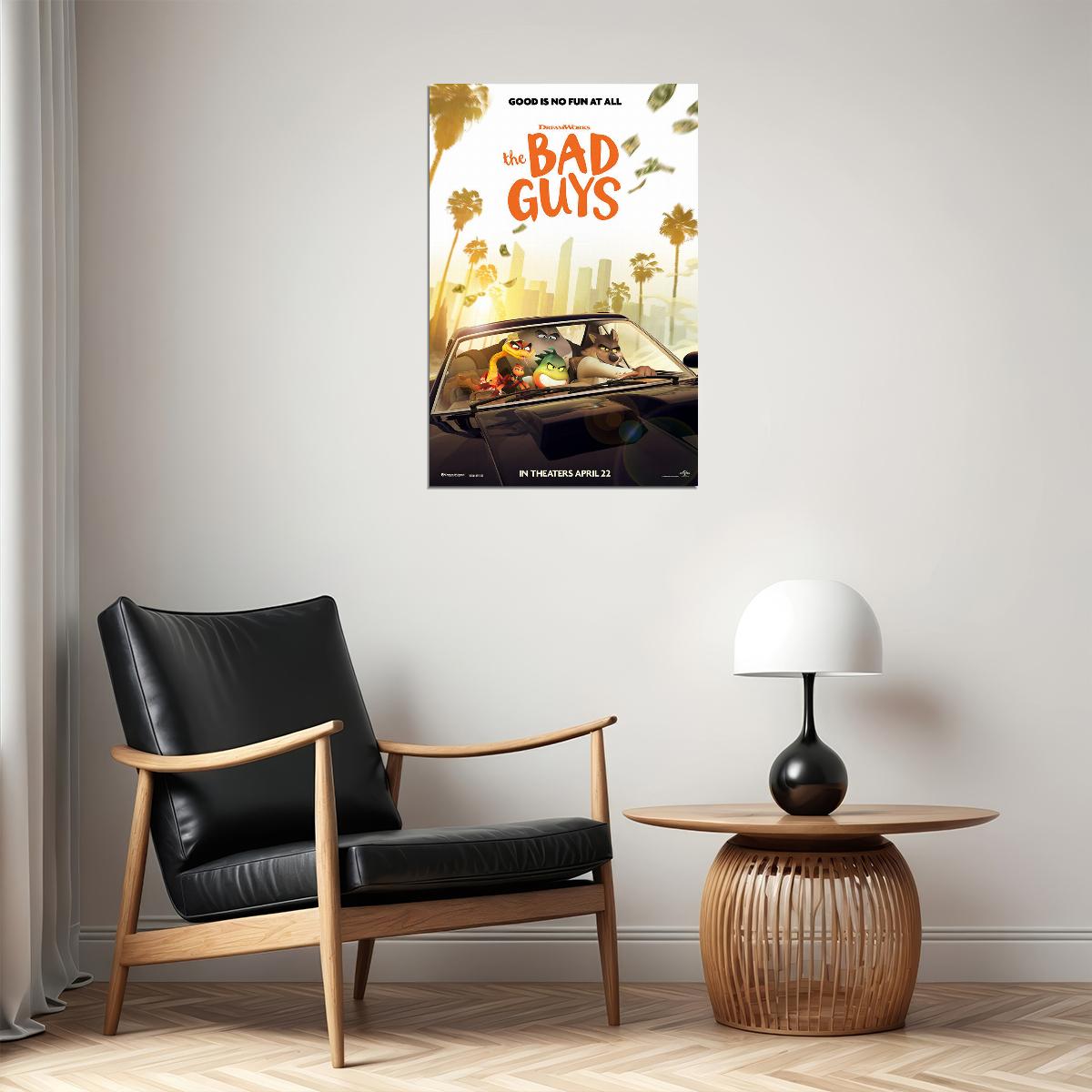 The Bad Guys Animation Action Comedy Poster Wall Art Print Home Wall Decor - xonomax